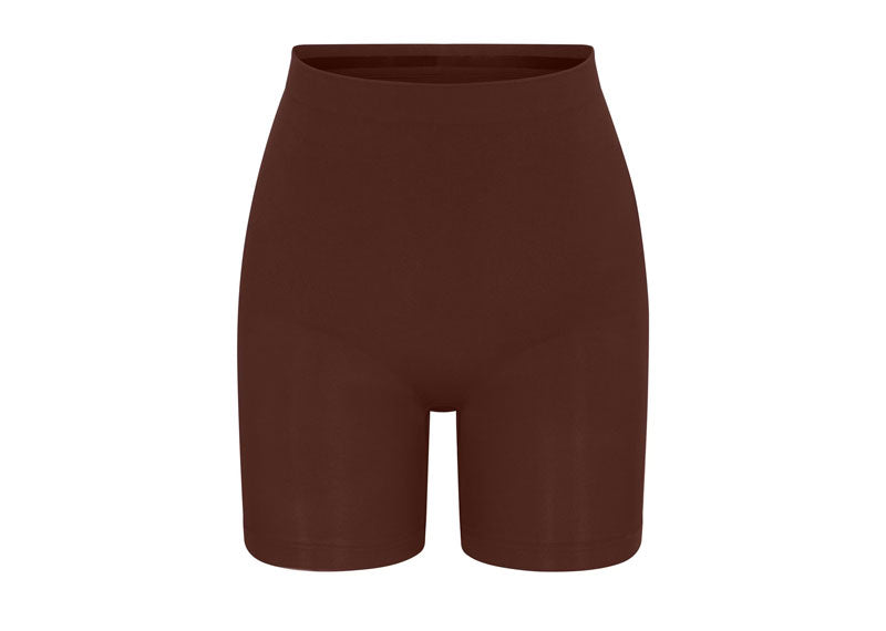 SKIMS Seamless Sculpt Mid Thigh Short Cocoa | Soul Gallery