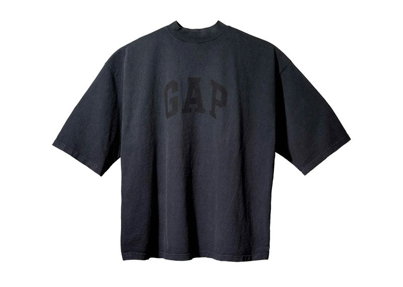 Yeezy Gap Engineered by Balenciaga Dove 3/4 Sleeve Tee Black | Soul Gallery