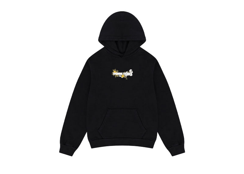 Denim Tears Embroidered Floral Hoodie Black | Soul Gallery