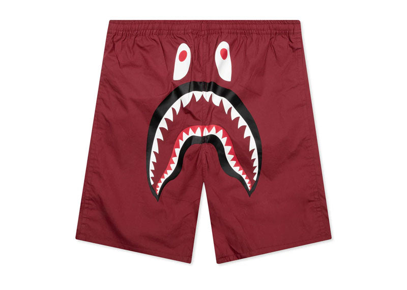 BAPE Camo Pattern Drawstring Reversible Shorts Red | Soul Gallery