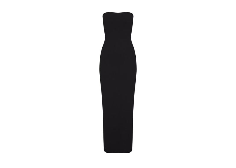 SKIMS Soft Lounge Strapless Dress Onyx | Soul Gallery