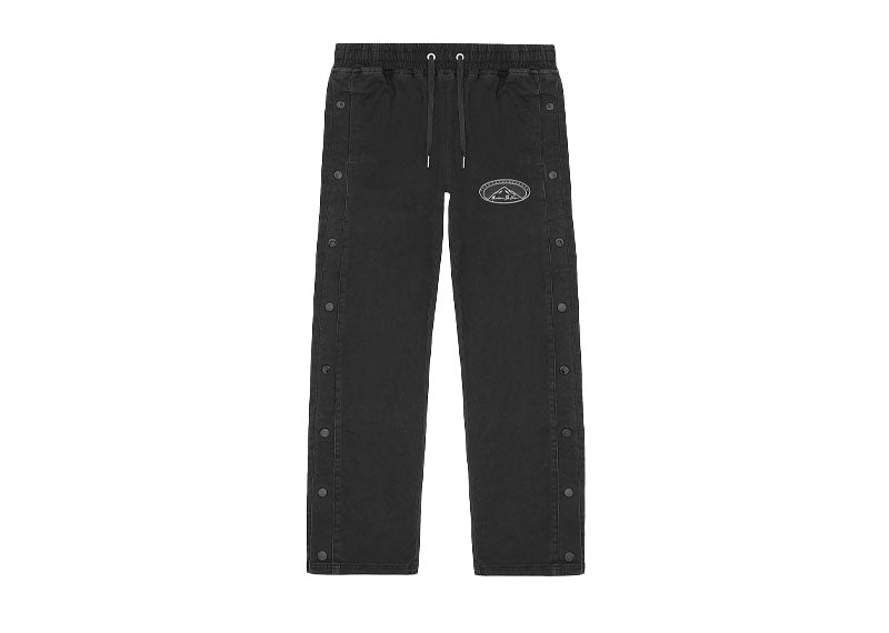 Maniere De Voir Denim Popper Cargo Pants Washed Black | Soul Gallery