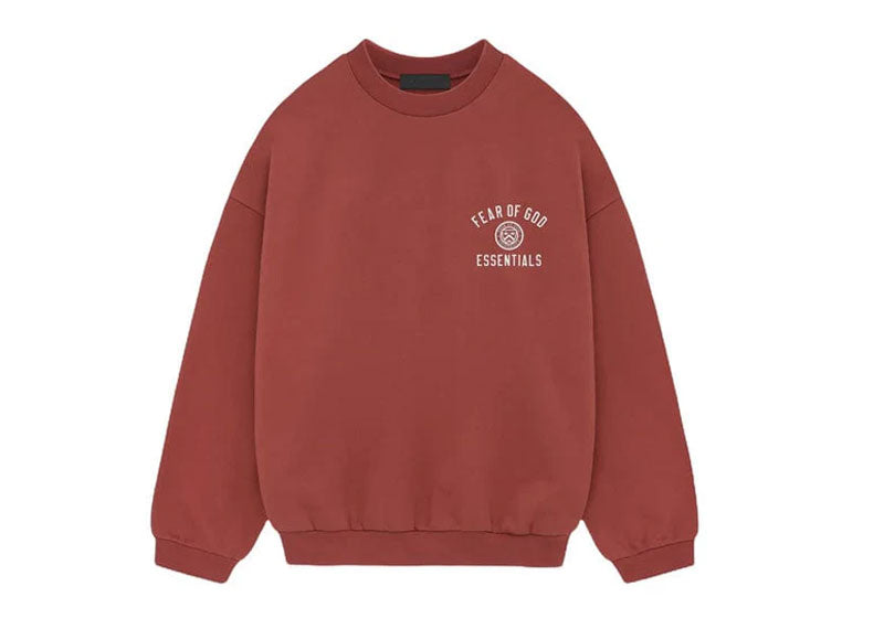 Fear of God Essentials Fleece Crewneck Crimson | Soul Gallery