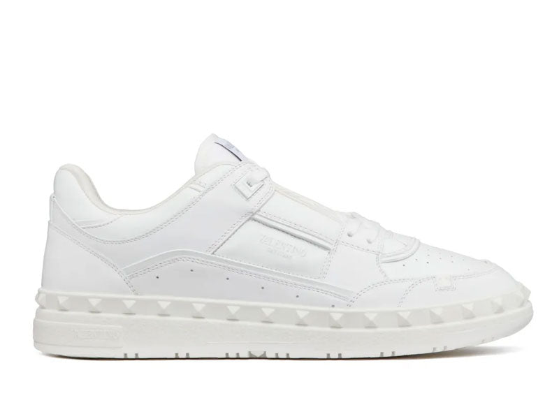 Valentino Garavani Calf Leather Freedots Sneaker White | Soul Gallery