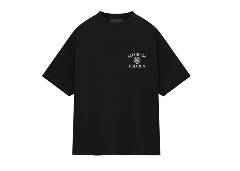 Fear of God Essentials Jersey Crewneck T-Shirt Black (FW24)