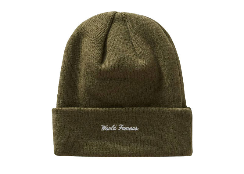 Supreme New Era Cross Box Logo Beanie Light Olive