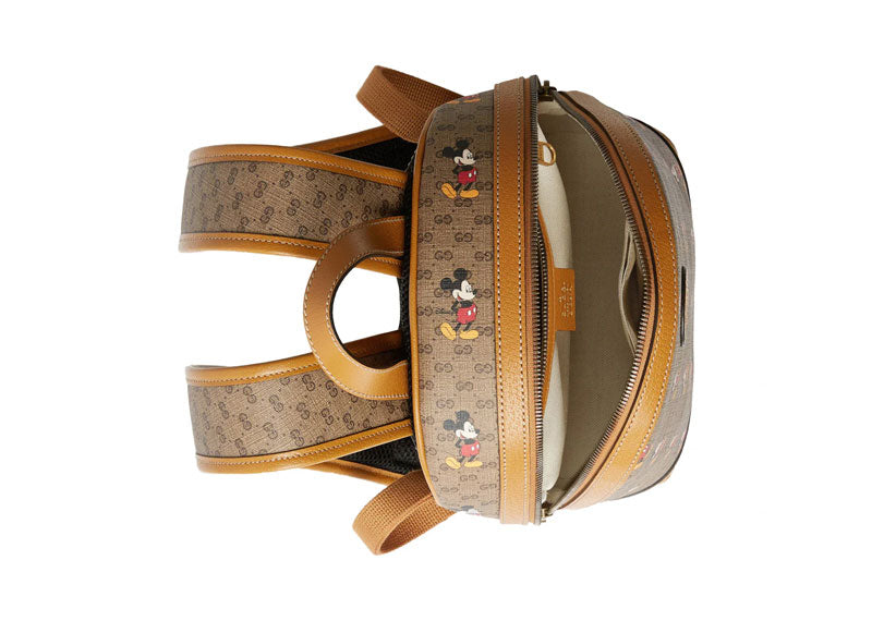 Gucci x Disney Backpack Mini GG Supreme Mickey Mouse Small Beige