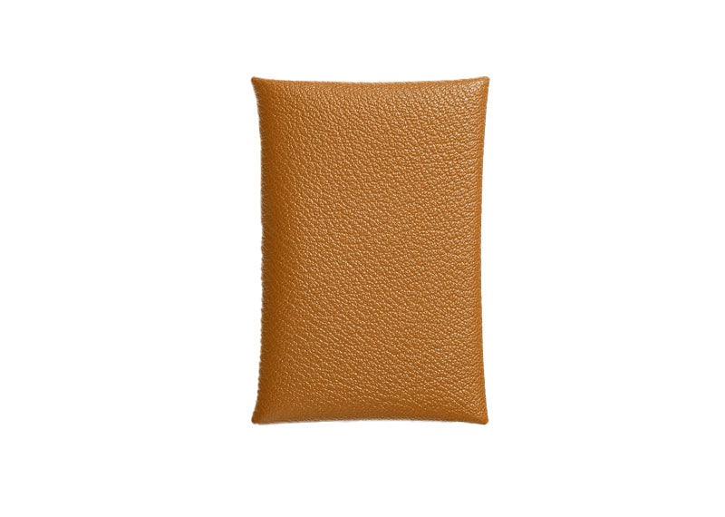 Hermes Card Holder Calvi Epsom Gold