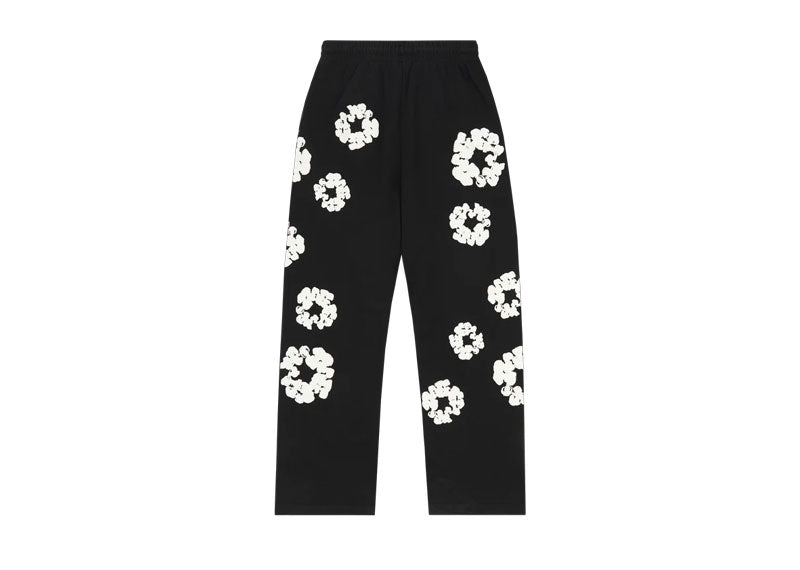Denim Tears Cotton Wreath Baggy Sweatpants Black