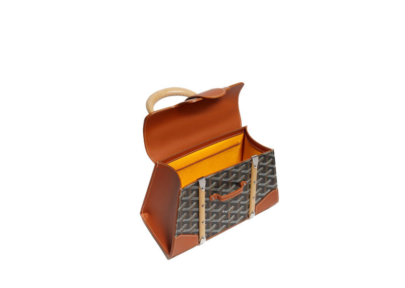Goyard Saigon Structure Mini Bag Black/Tan