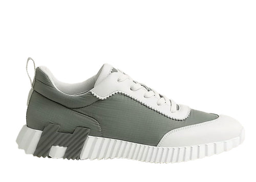 Hermes Bouncing Sneaker Etoupe / Blanc