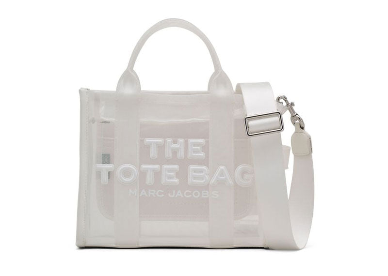 Marc Jacobs 'The Mesh Small' Tote White