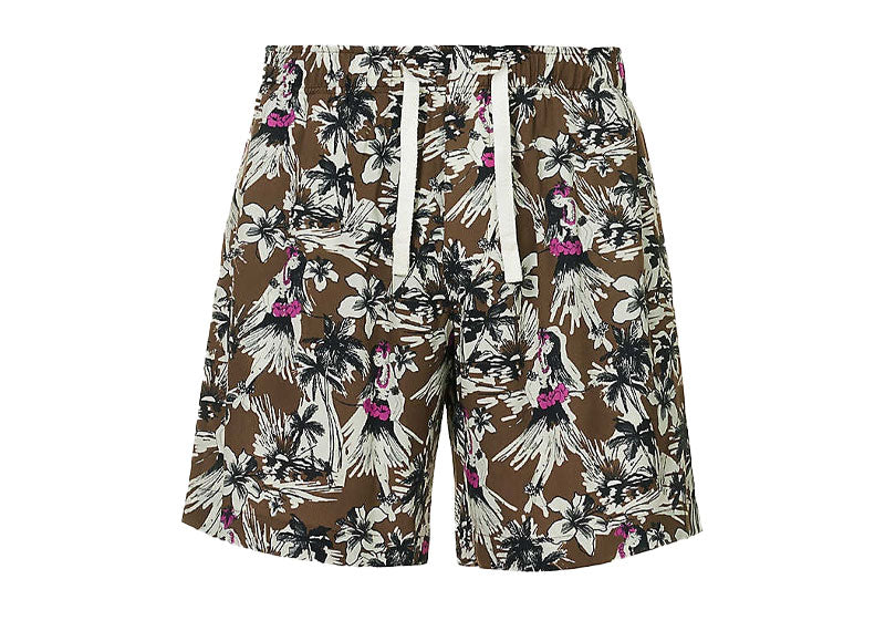 Palm Angels Hula Cargo Loose Shorts Beige Butter