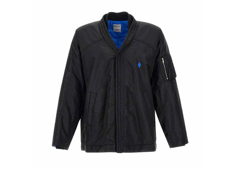 Marcelo Burlon Cross Kimono Bomber Black Blue