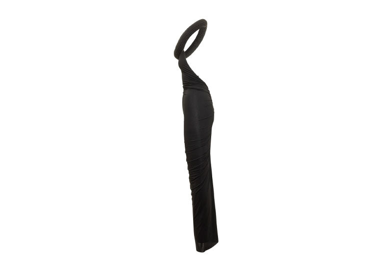OFF-WHITE VI Tube Long Dress Black