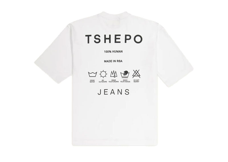 TSHEPO Self Care Oversized T-Shirt White