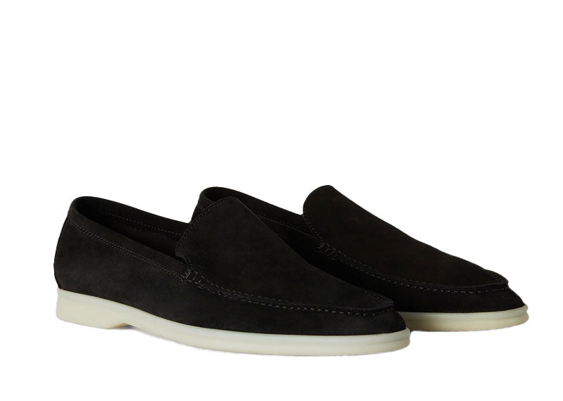 Loro Piana Summer Walk Loafer Suede Black