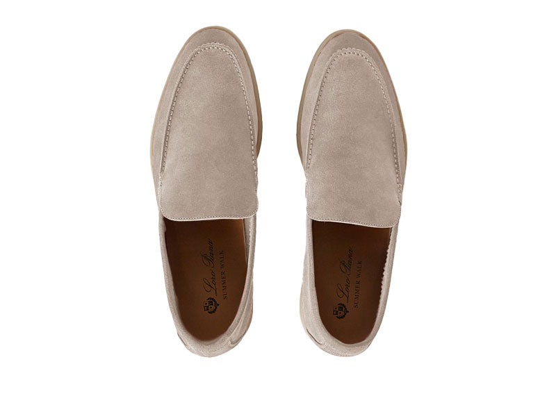 Loro Piana Summer Walk Loafer Suede Classic Beige
