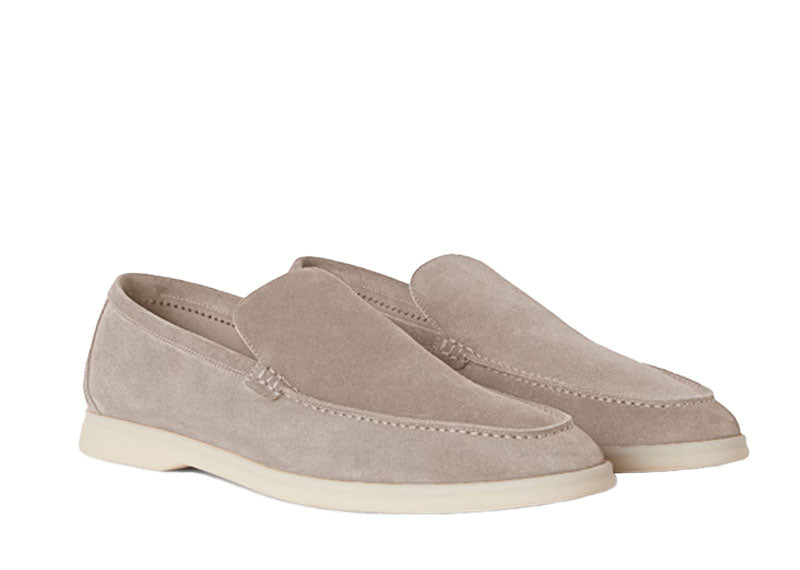 Loro Piana Summer Walk Loafer Suede Classic Beige