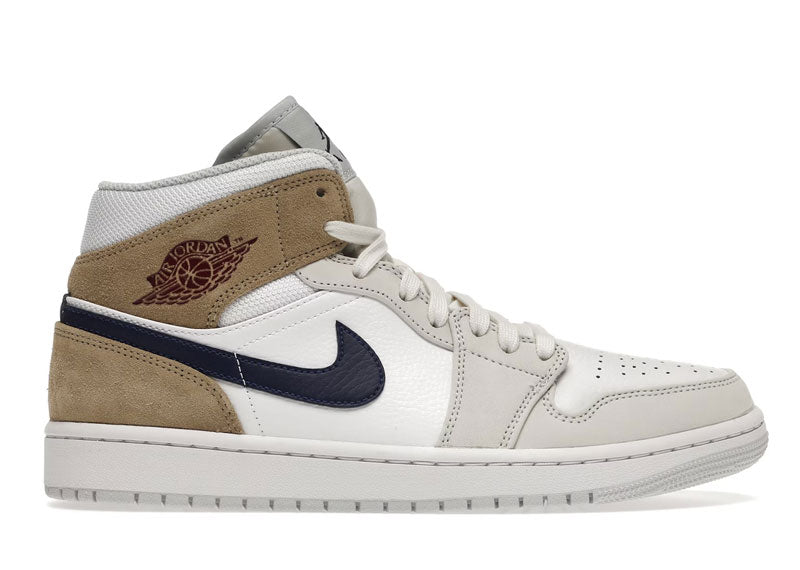 brown and cream air jordan 1 mids