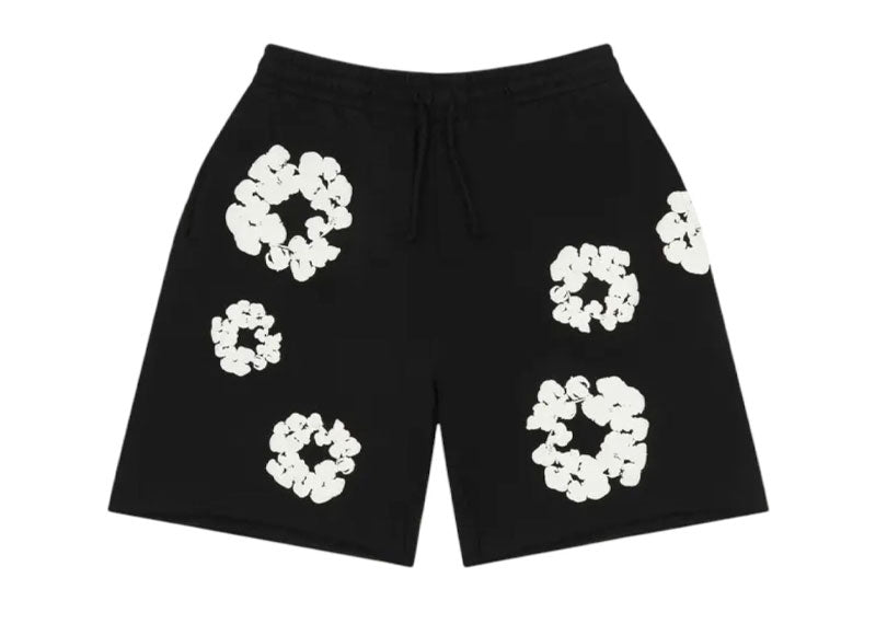 Denim Tears Cotton Wreath Shorts Black