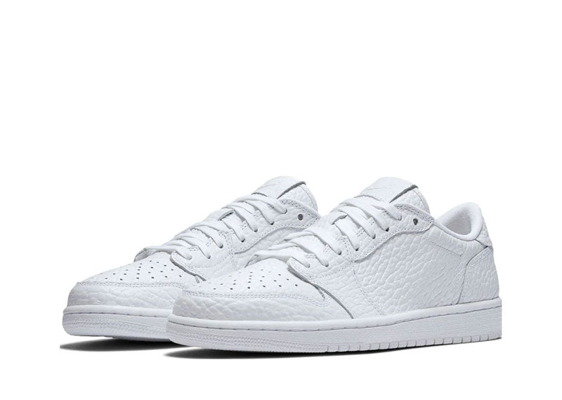 Jordan 1 Retro Low Swooshless Triple White (2025)