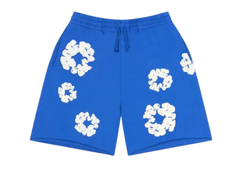 Denim Tears Cotton Wreath Shorts Blue