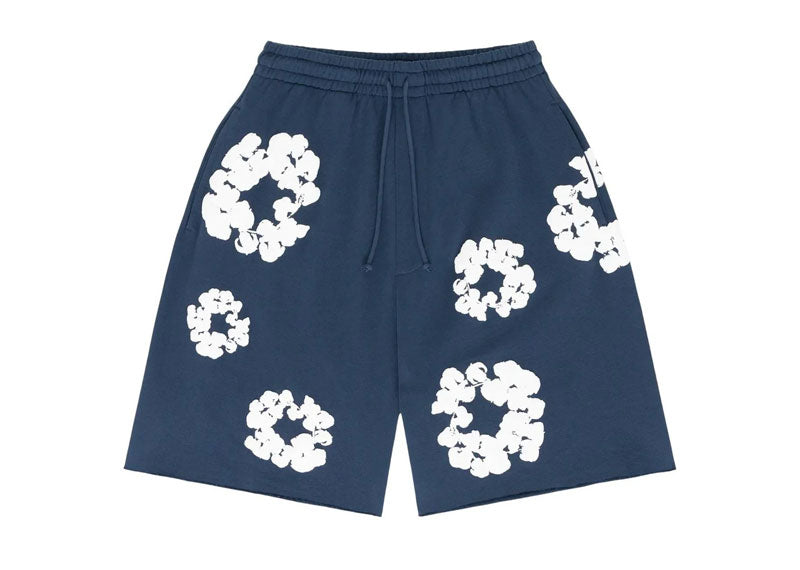 Denim Tears Cotton Wreath Shorts Navy