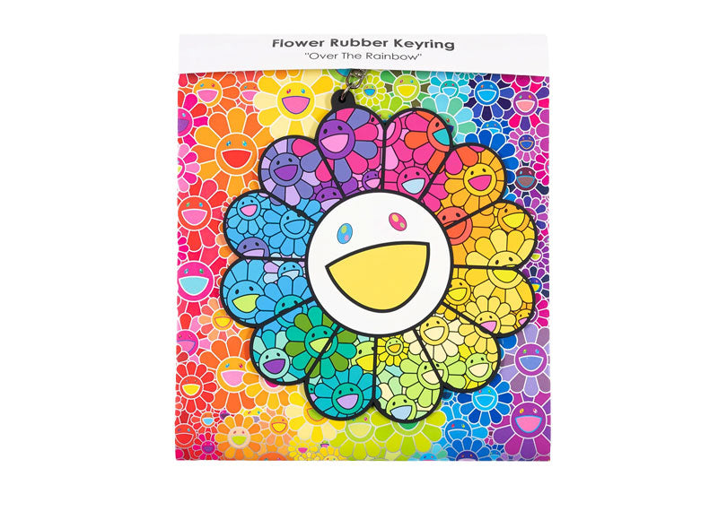 Takashi Murakami Flower Rubber Keyring - Over the Rainbow