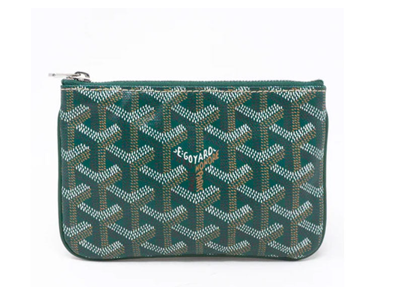 Goyard Senat Pouch Goyardine Mini Green