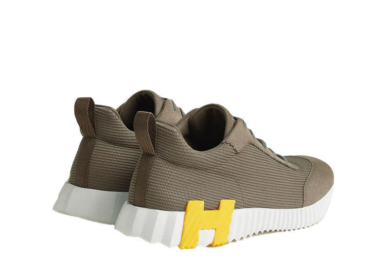 Hermes Bouncing Sneaker Etoupe / Yellow