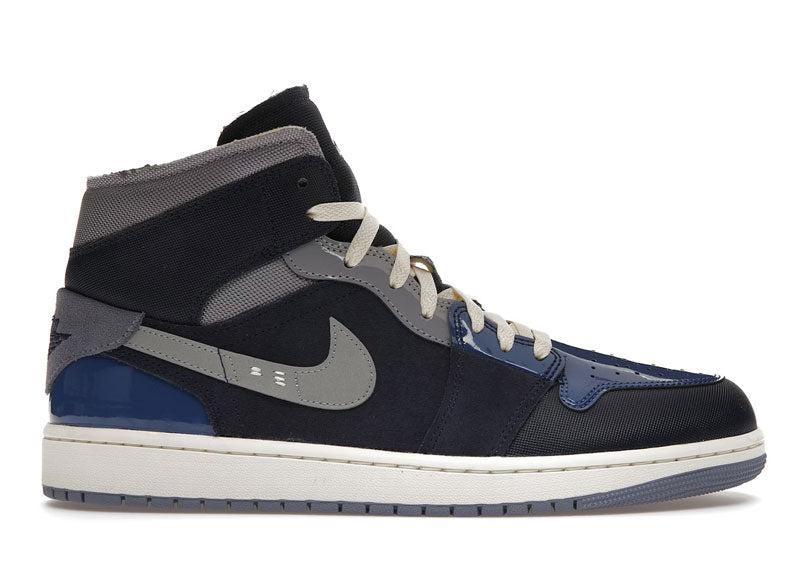 Jordan 1 Mid SE Craft Obsidian French Blue Ashen Slate White