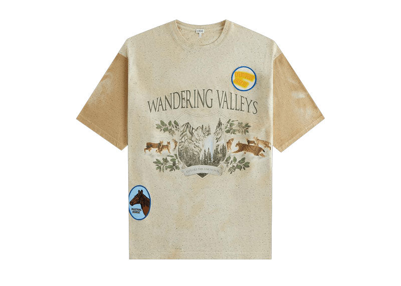 Loewe Loose Fit T-Shirt Light Oat Melange