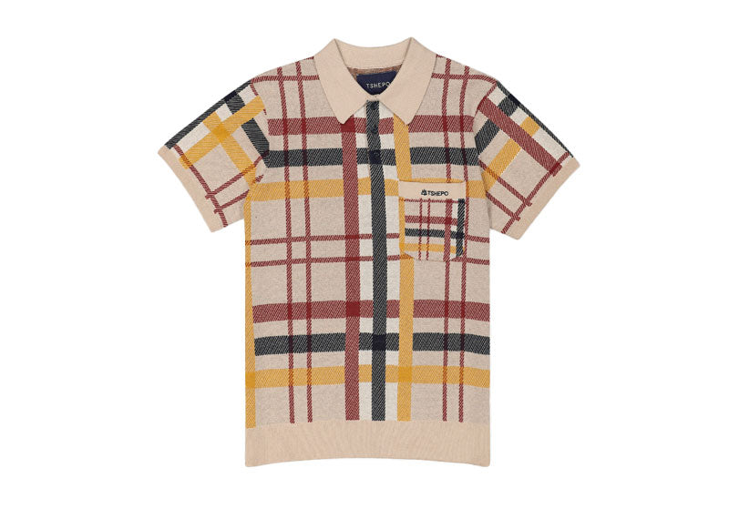 TSHEPO Checkered Knit Polo Multi
