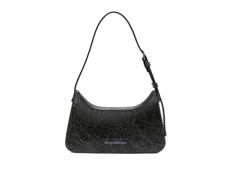Acne Studios Mini Platt Leather Shoulder Bag Black