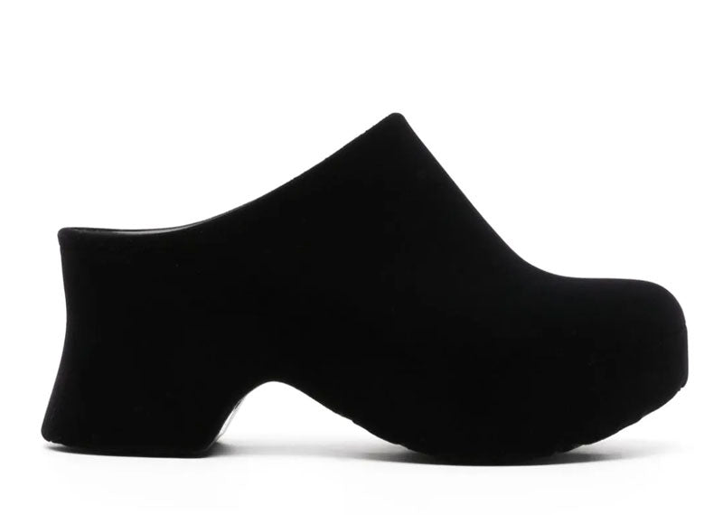 Loewe Terra Foam Clog Black Suede Ankle