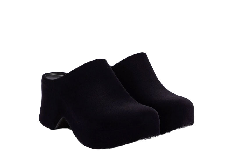 Loewe Terra Foam Clog Black Suede Ankle