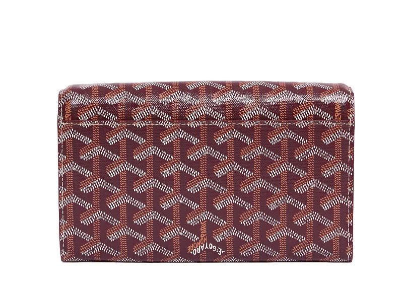 Goyard Varenne Continental Wallet Burgundy