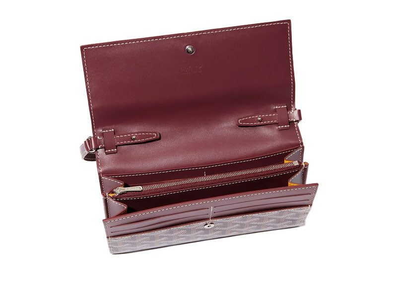 Goyard Varenne Continental Wallet Burgundy