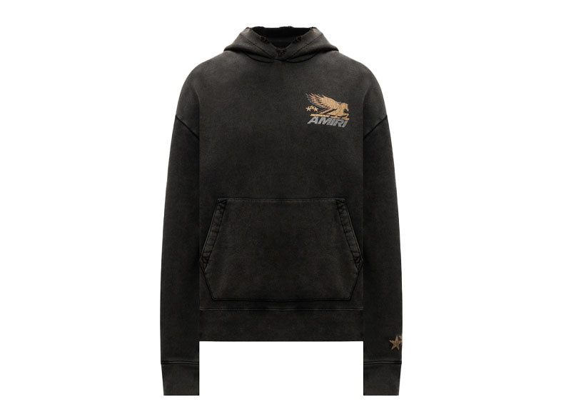 Amiri Vintage Pegasus Hoodie Washed Black