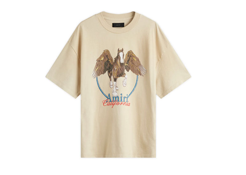 Amiri Vintage Wash Pegasus T-Shirt Alabaster