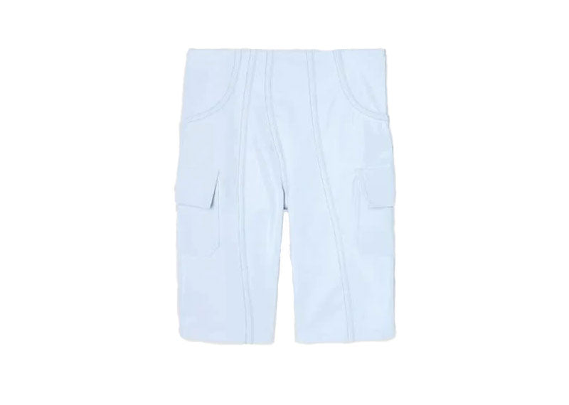 Maniere De Voir High Waisted Cycled Shorts Light Blue