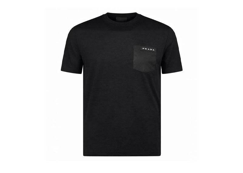 Prada Nylon Pocket T-Shirt Black