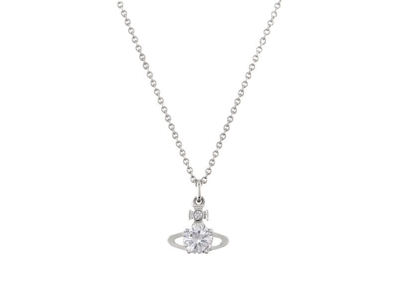 Vivienne Westwood Reina Pendant Necklace Platinum