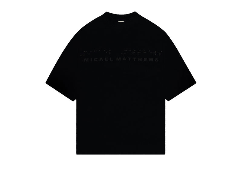 Micael Matthews Braille T-Shirt Black
