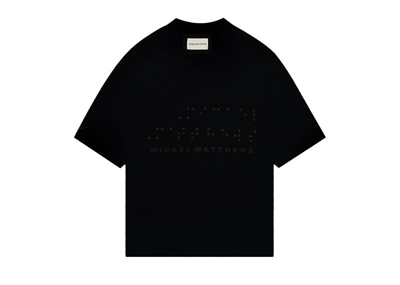 Micael Matthews Braille T-Shirt Black