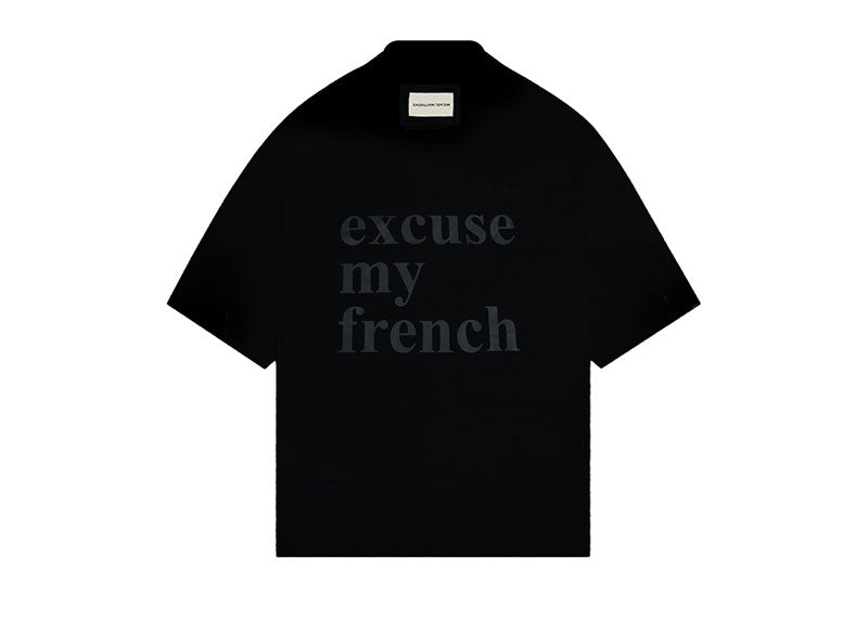 Maison De Matthieu Excuse My French T-Shirt Black