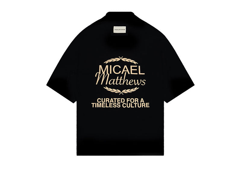 Micael Matthews Signature Crest T-Shirt Black