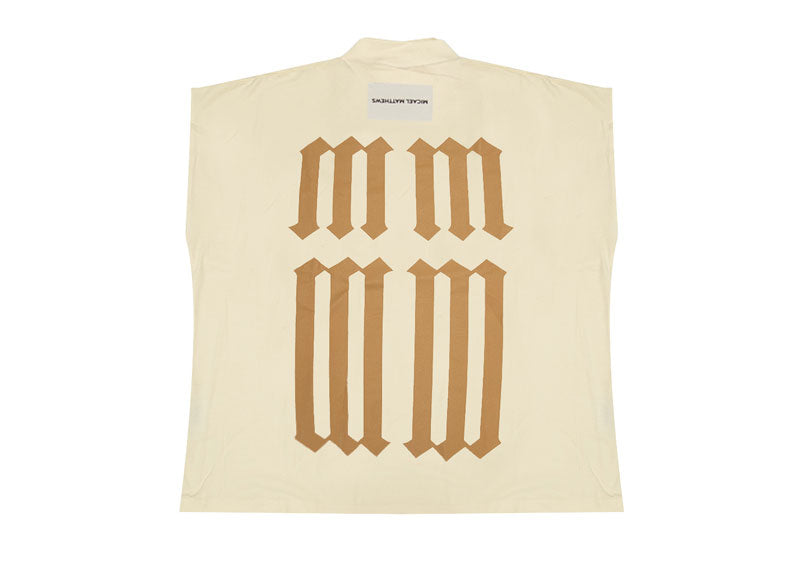 Micael Matthews Saint MM Drop Shoulder Vest Cream