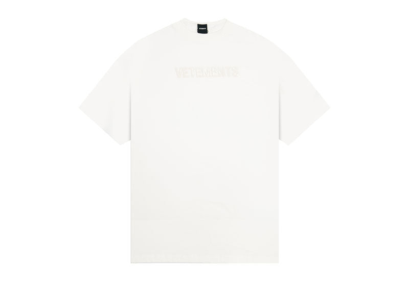 Vetements Plastic Logo T-Shirt White